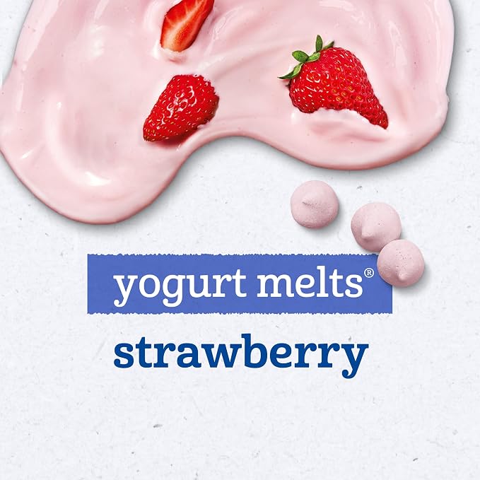 Gerber Stage 3 Baby Food Snacks, Strawberry Yogurt Melts, Freeze Dried Yogurt - Image 3