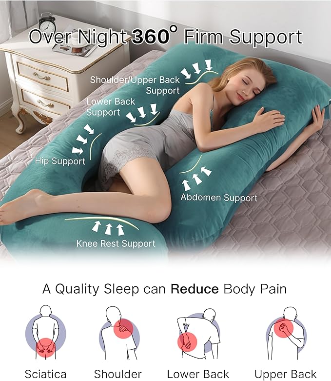 Pregnancy Pillow, Full Body Maternity Pillow 57 inch, - Image 2