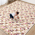 Baby Play Mat - 65" X 50", Premium Thicker Foam One-Piece Crawling Mat by VibeBear