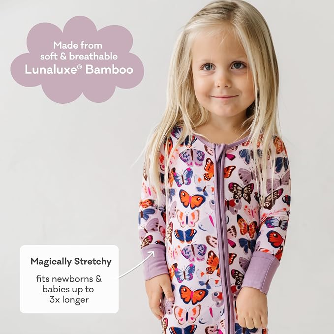 Little Sleepies Pajamas for Baby Boys & Girls, Viscose from Bamboo Baby Pajamas - Image 3