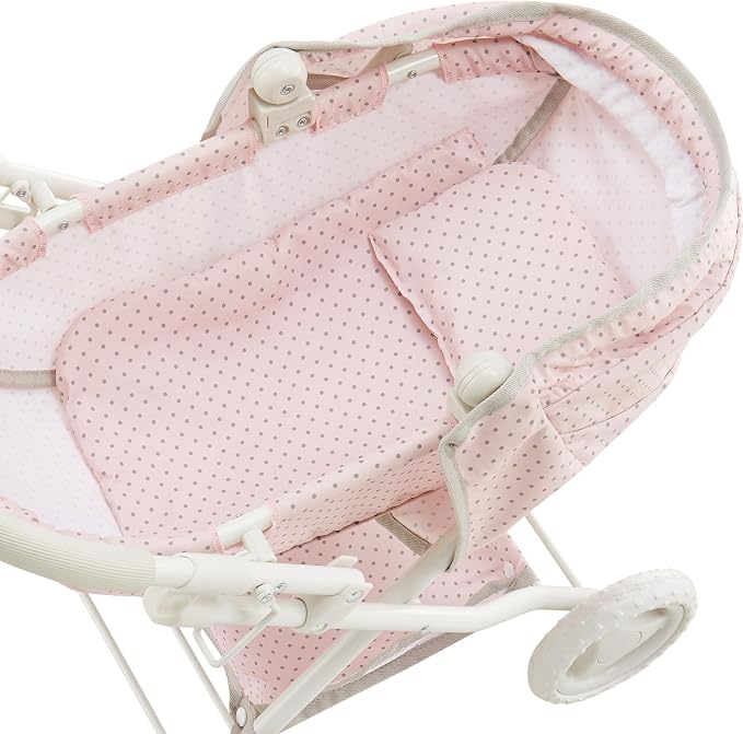 Olivia's Little World Polka Dot Princess Baby Doll Pram Stroller - Image 6