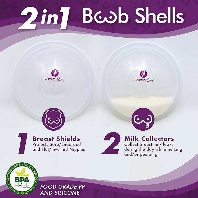 Mommyz Love Breast Shells & Milk Catcher - Image 2