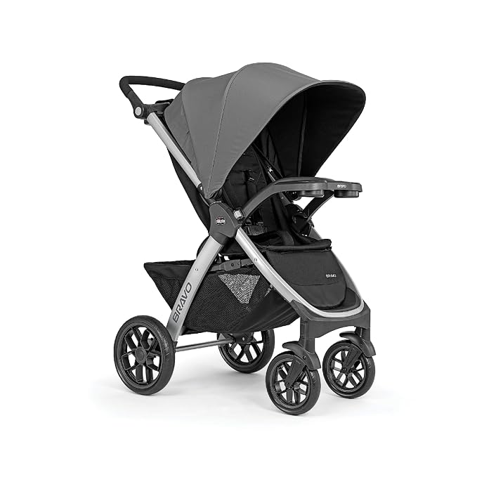 Chicco Bravo 3-in-1 Trio Travel System, Bravo Quick-Fold Stroller - Image 12