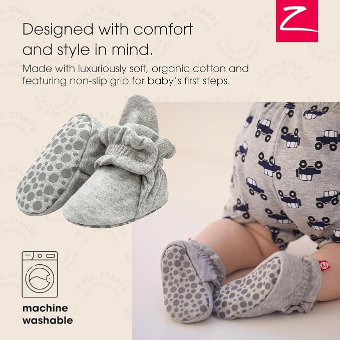 Zutano Organic Baby Booties Newborn Infant, Lost Baby Socks Solution, 18-24 - Image 2