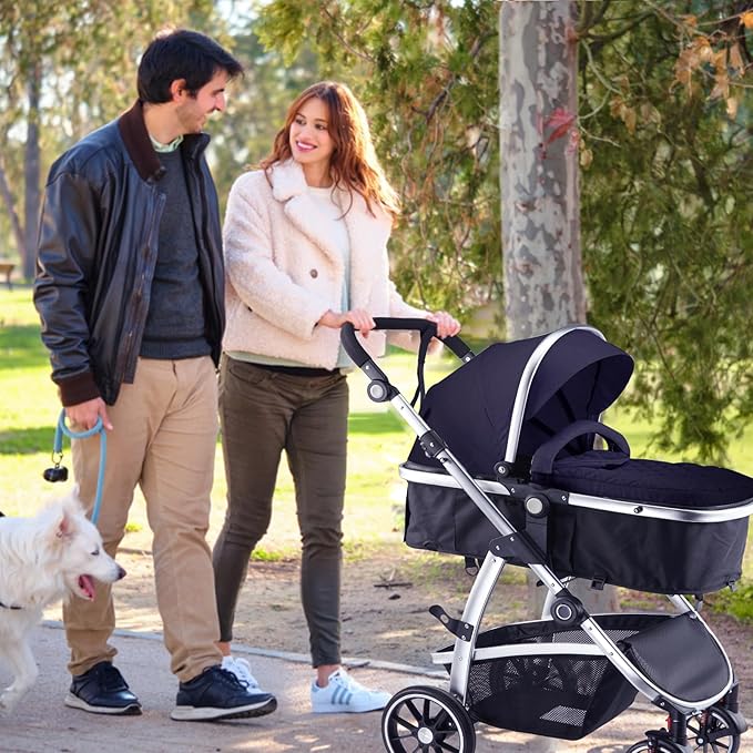 Baby Stroller, 2-in-1 Reversible Toddler Seat - Image 8