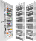 HOMELUX THEORY 2 PC Heavy Duty Over the Door Organizer 55x14x6.7, 6 Large Front by HomeluxTheory