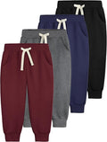 4 Pack Toddler Boys Sweatpants Cotton Baby Kids Joggers Toddler Boys Girls by Aocku