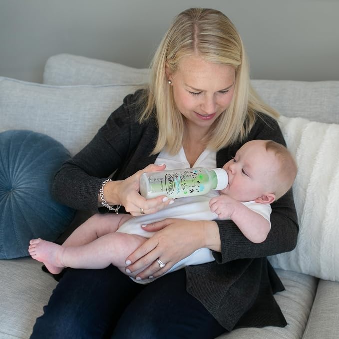 Dr. Brown's Natural Flow Anti-Colic Options+ Narrow Baby Bottle, Pig & Frog - Image 11