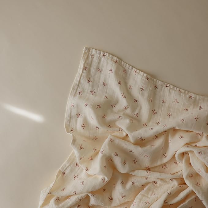mushie Muslin Baby Swaddle Blanket | 100% Organic Cotton - Image 2