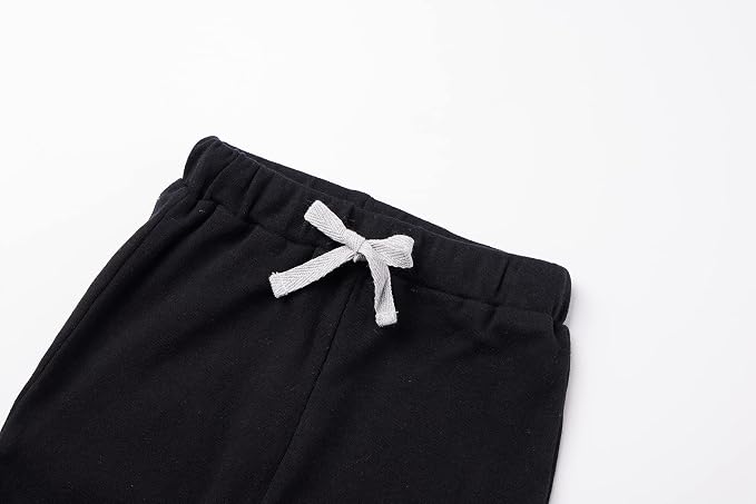 Baby 3 Pack Flexy Pants and Leggings, Infant Boys Girls Tapered Ankle Jogger - Image 3