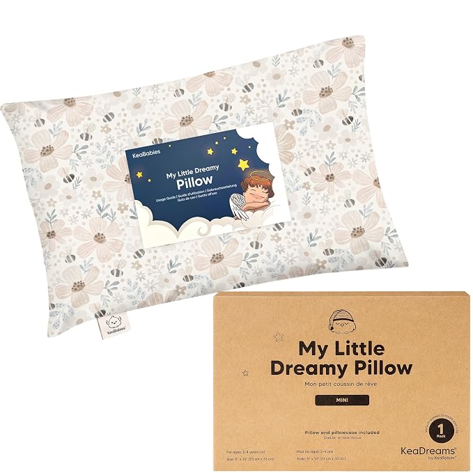 Mini Toddler Pillow with Pillowcase by KeaBabies