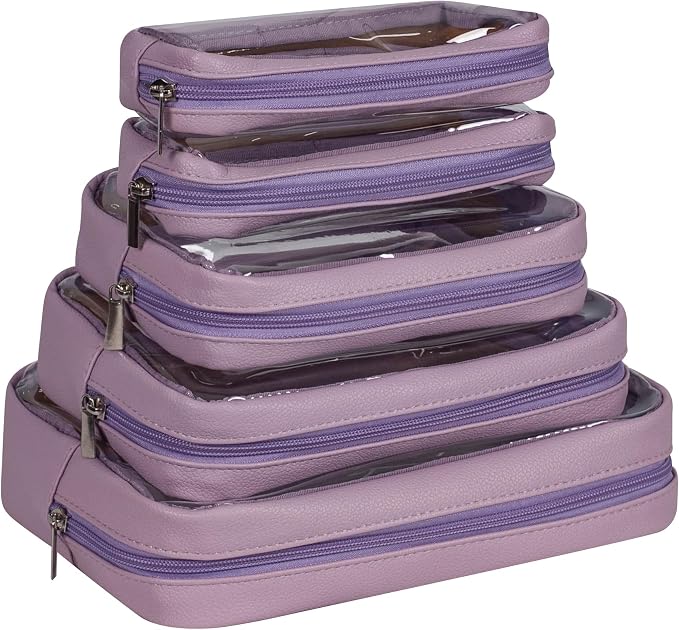 TSA Approved 5-Piece Diaper Bag Organizer Pouch Set Clear Waterproof TPU Kids - Image 6
