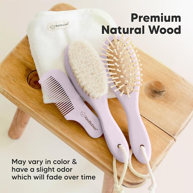 Wooden Baby Hair Brush - Image 7
