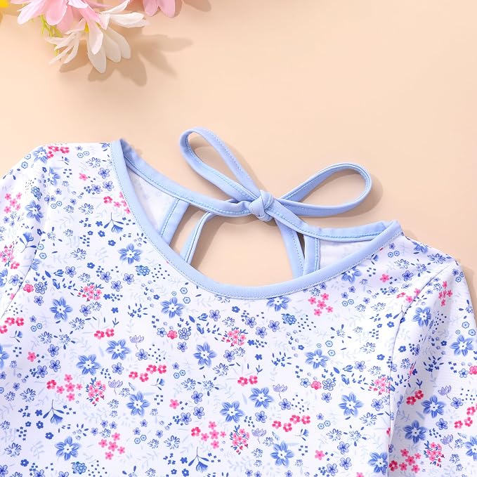 YOUNGER TREE Infant Baby Girls Swimsuit Long Sleeve Swimsuits One Piece - Image 4
