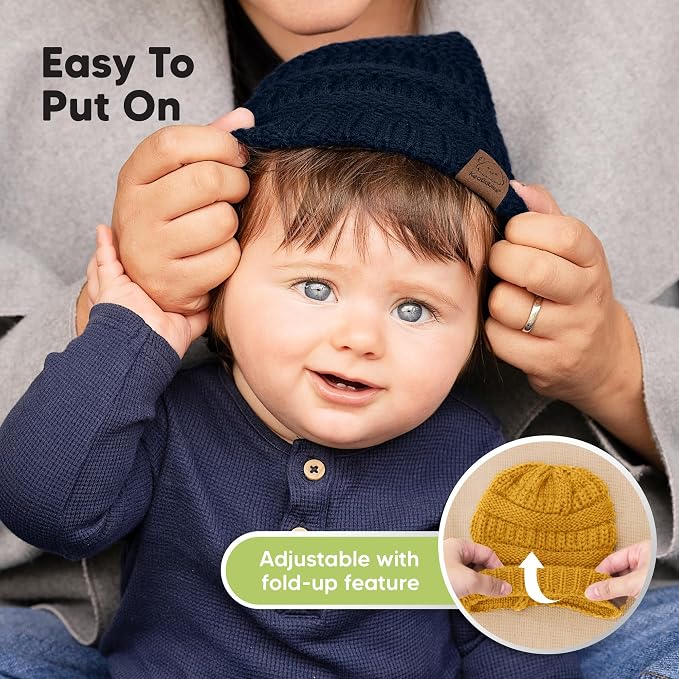 KeaBabies 3-Pack Baby Beanies for Boys, Girls - Image 8