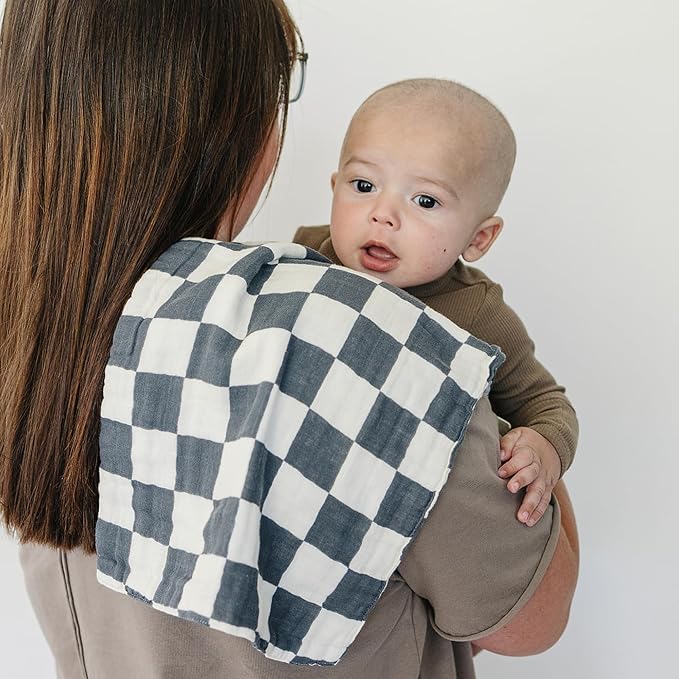 Mebie Baby Burp Cloths, Muslin Burp Cloth Set - Image 3