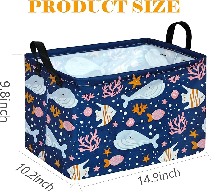 Rectangle Storage Basket Shelf Storage Basket Organizer Box Clothes Laundry - Image 2