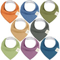 8-Pack Organic Baby Bandana Bibs by KeaBabies