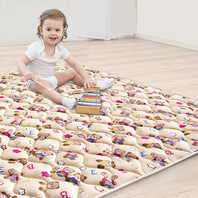 High-Density Foam Baby Play Mat, 50x50 Inches Thicken One-Piece Comfortable and - Image 4