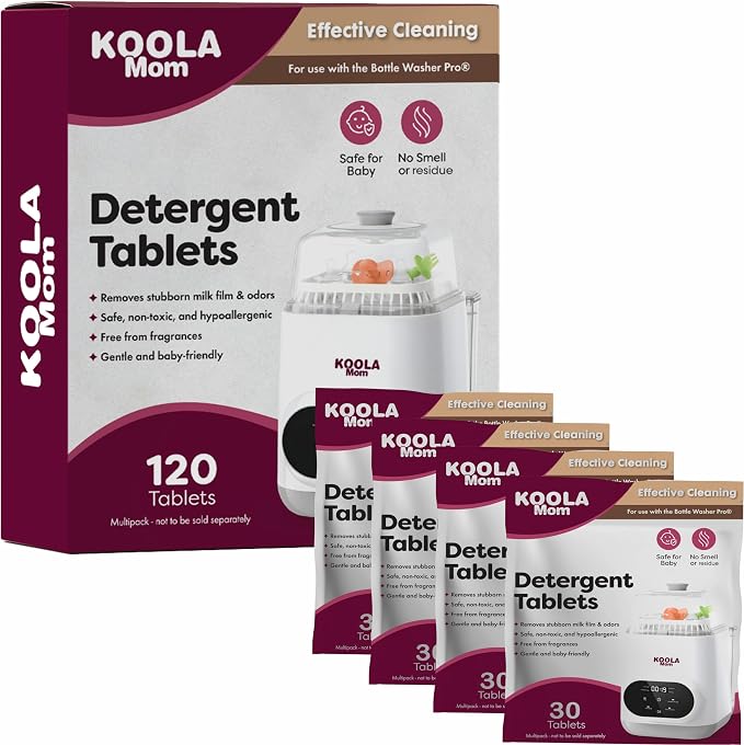 KOOLAMom Baby Bottle Washer Detergent Tablets by KoolerThings-Ampd2023