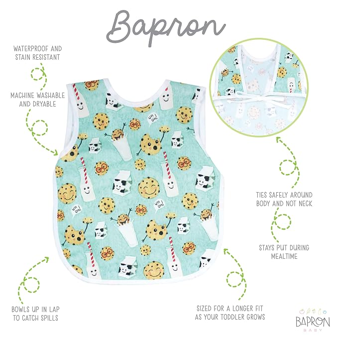 BapronBaby Cookies & Milk Bapron - Image 2