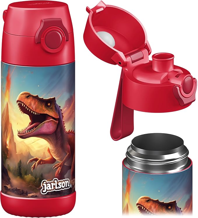 Jarlson® Mali Children's Water Bottle, Thermal Stainless Steel Water Bottle by JARLSON