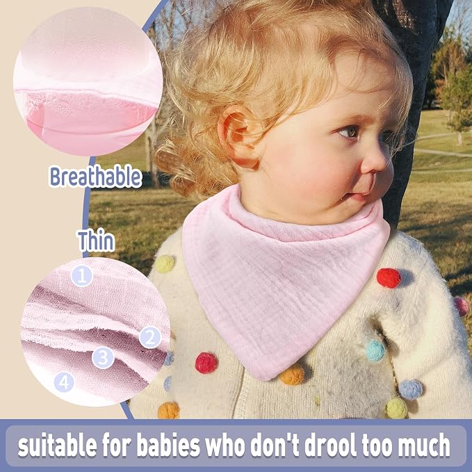 Baby Bibs Muslin Drool Teething Drooling Bibs - Image 5