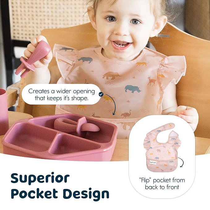Tiny Twinkle Mess Proof Baby Bibs - Image 5