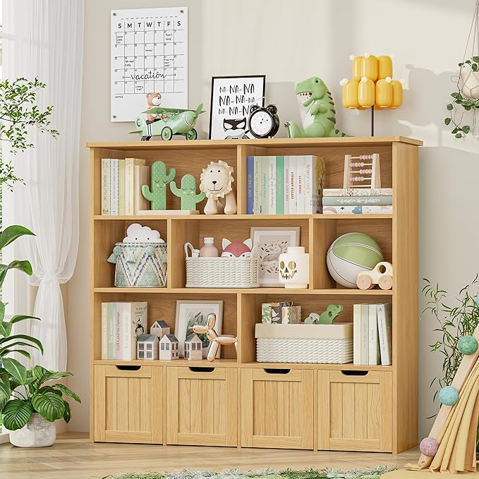 FINETONES Toy Storage Organizer, Kids Bookshelf - Image 3