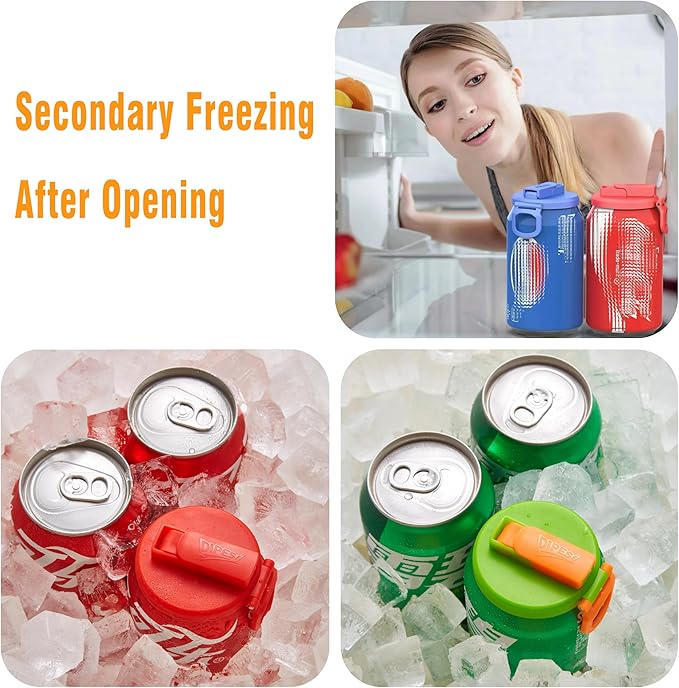 6 pack 6 color Soda Can Lids - Image 6