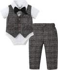 DISAUR Baby Boy Clothes Toddler Boy Outfits 4PCS Gentleman Dress by DISAUR