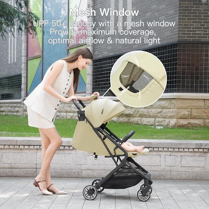 Compact Fold Baby Stroller, Lightweight Travel Toddler Stroller - Image 6