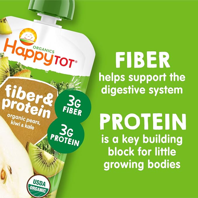 Happy Tot Organics Stage 4 Baby Food Pouches, Gluten Free, Vegan Snack - Image 6