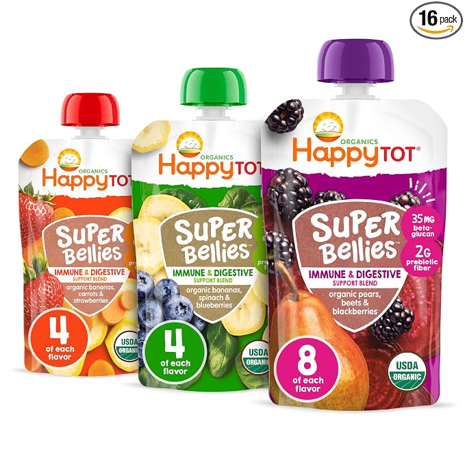 Happy Tot Organics Super Bellies Variety Pack, 4 Ounce by HappyTot