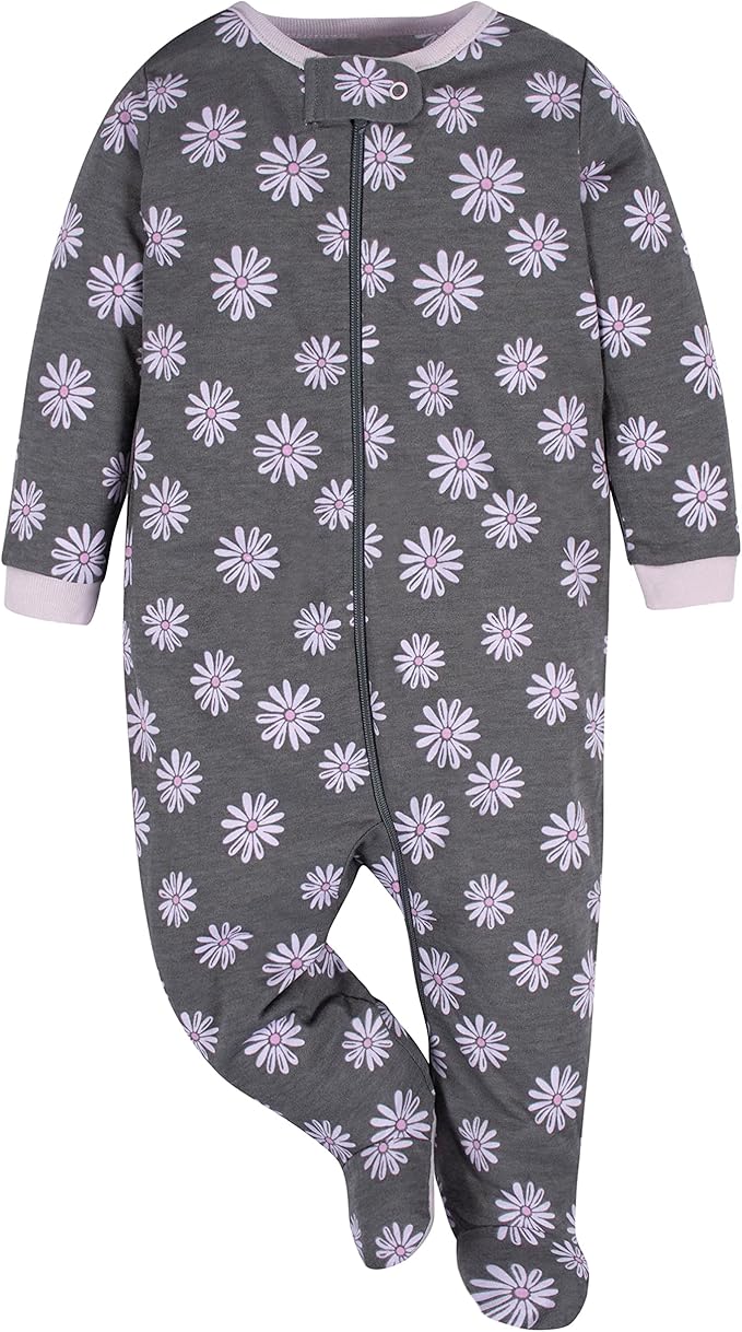Gerber Baby Girls 4 Pack Sleep 'N Play Footie - Image 5