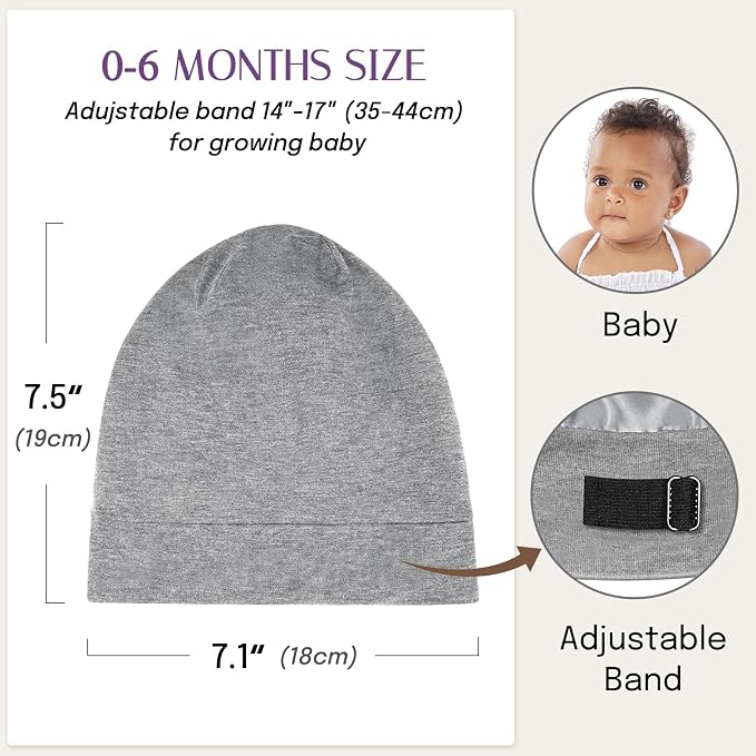 OLESILK Silk Baby Bonnet for 0-6 Months - Image 5