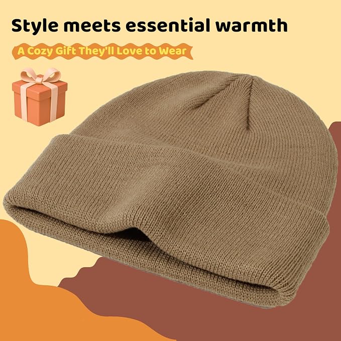 YMYDYFC Baby Beanie 3Pack Toddler Beanie Infant Knit Hat Baby Winter Hats - Image 5