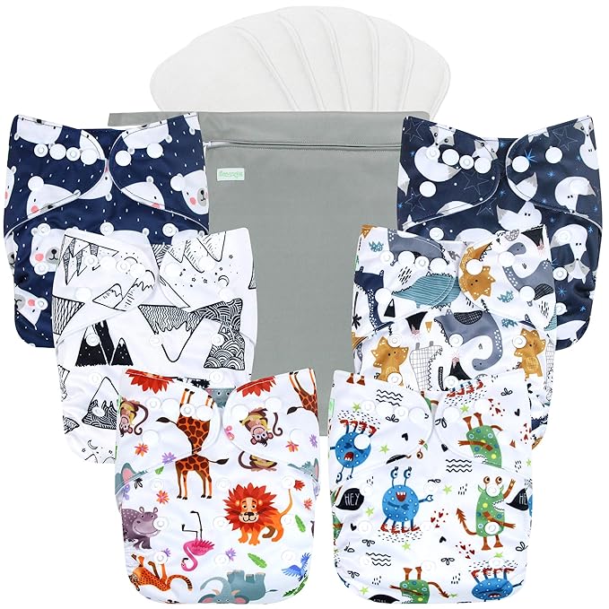 wegreeco Cloth Diapers 6 Pack by wegreeco
