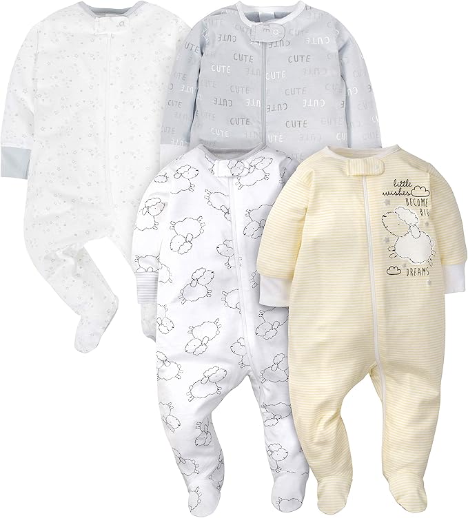 Gerber Baby Boys 4 Pack Sleep 'N Play Footie by Gerber