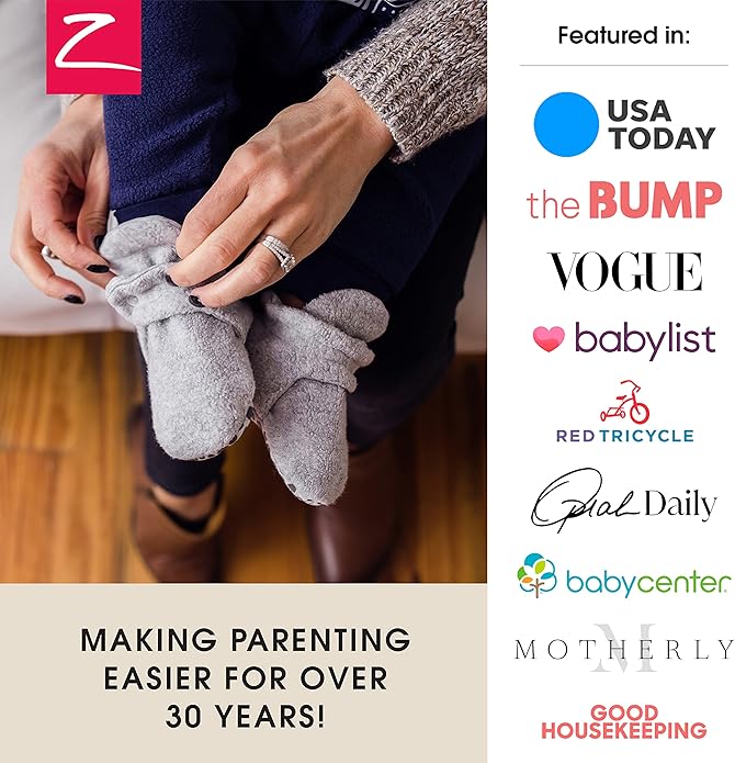 Zutano Unisex Fleece Baby Booties, Two Snap Closure, Newborn to 24 Months - Image 6