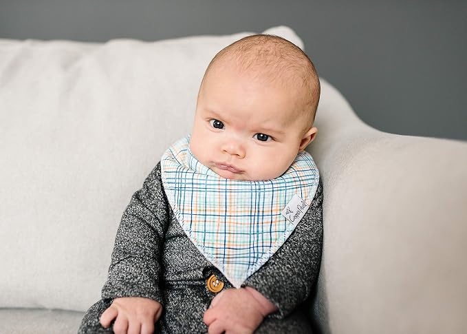 Copper Pearl 4 Pack Soft Cotton Baby Bibs - Image 7