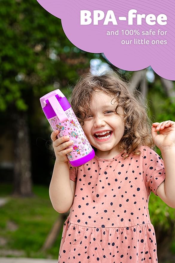 Jarlson® Mali Children's Water Bottle, Thermal Stainless Steel Water Bottle - Image 3