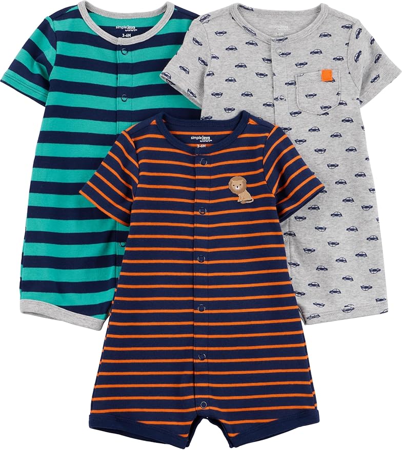Simple Joys by Carter's Baby 3-Pack Snap-up Rompers by SimpleJoysbyCarters