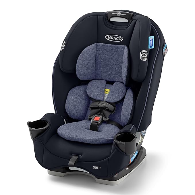 Graco Slimfit 3-in-1 Convertible Car Seat, Ultra-Space-Saving Design, Suitable by Graco