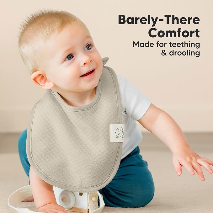 8-Pack Organic Baby Bibs for Girls, Boys - Image 7