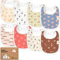 8-Pack Organic Baby Bibs for Boys, Girls by KeaBabies