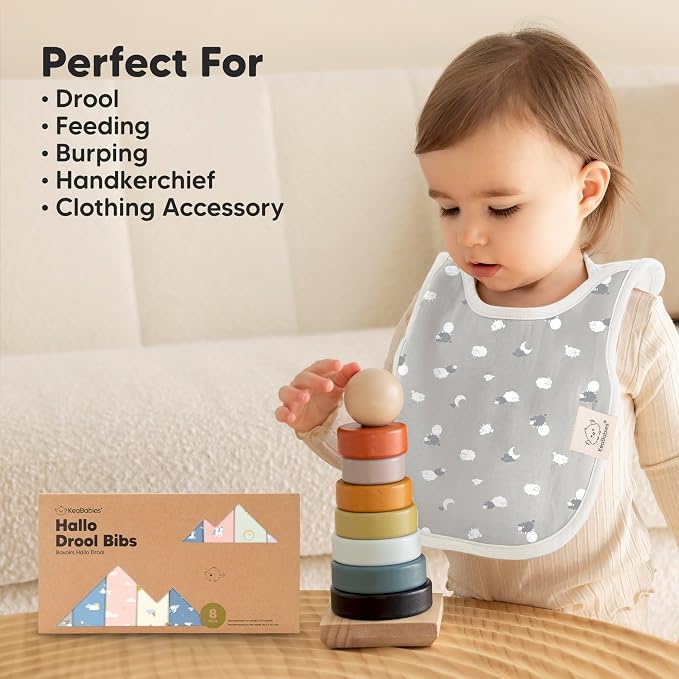 8-Pack Baby Bibs for Boys, Girls - Image 8