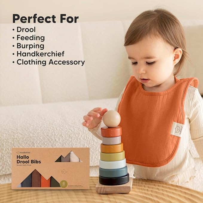 8-Pack Baby Bibs for Boys, Girls - Image 8