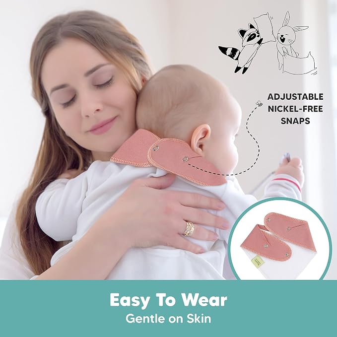 8-Pack Organic Baby Bandana Bibs - Image 9