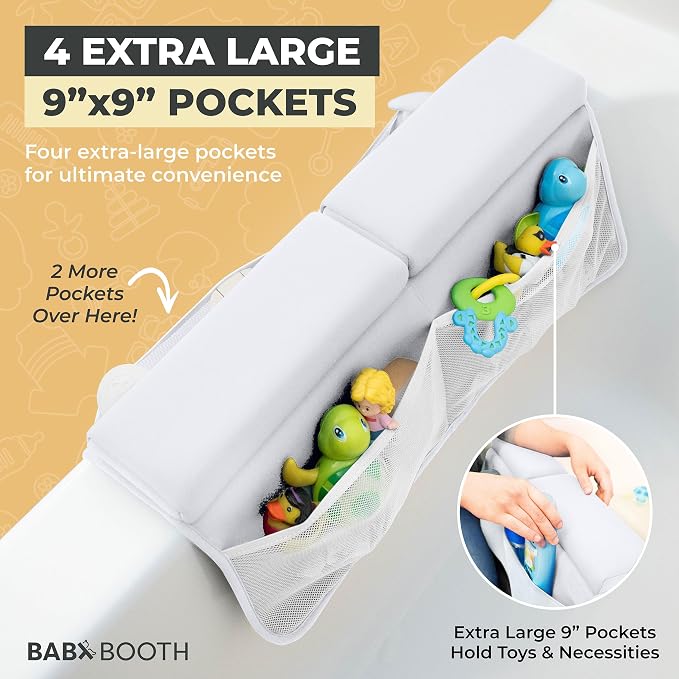 Bath Kneeler and Elbow Rest Pad, Extra Thick Baby Bath Kneeling Pad and Elbow - Image 3